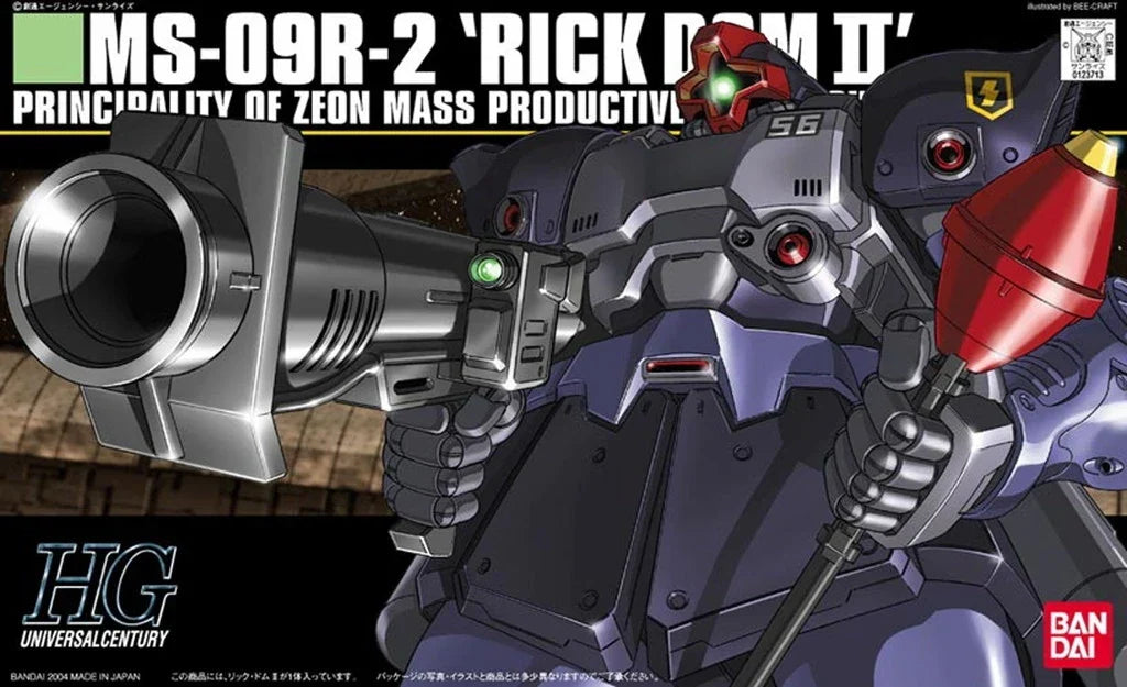 Gundam 1/144 HGUC #043 0080 War in the Pocket MS-09R-2 Rick Dom II Model Kit