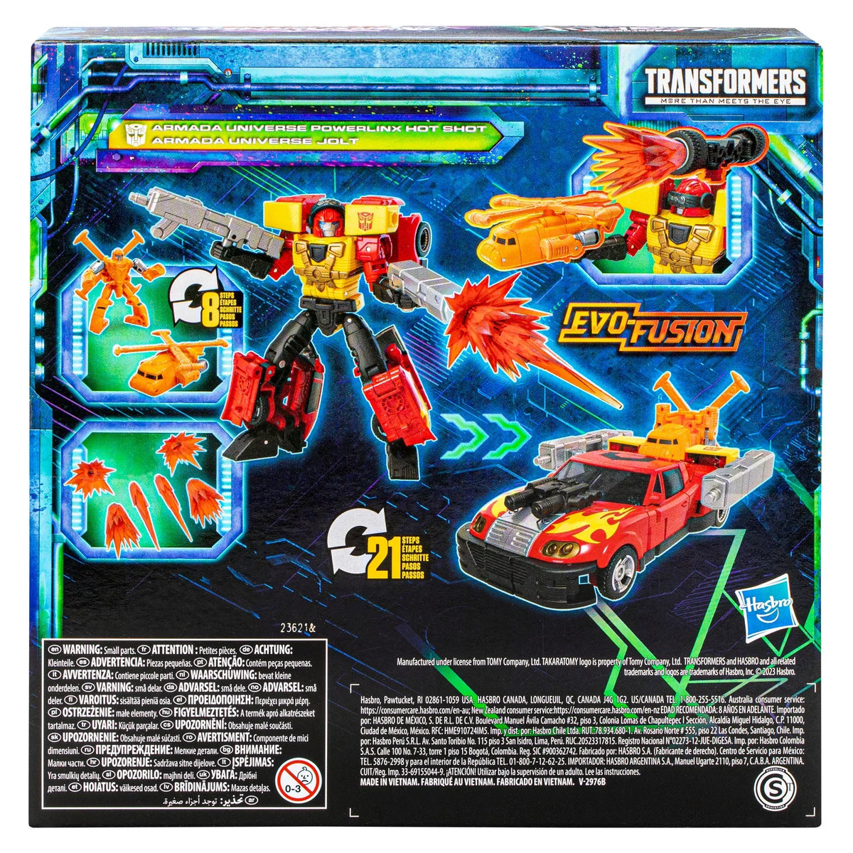 Transformers Generations Legacy Evolution Armada Universe Powerlinx Hot Shot and Jolt SDCC Exclusive Action Figure