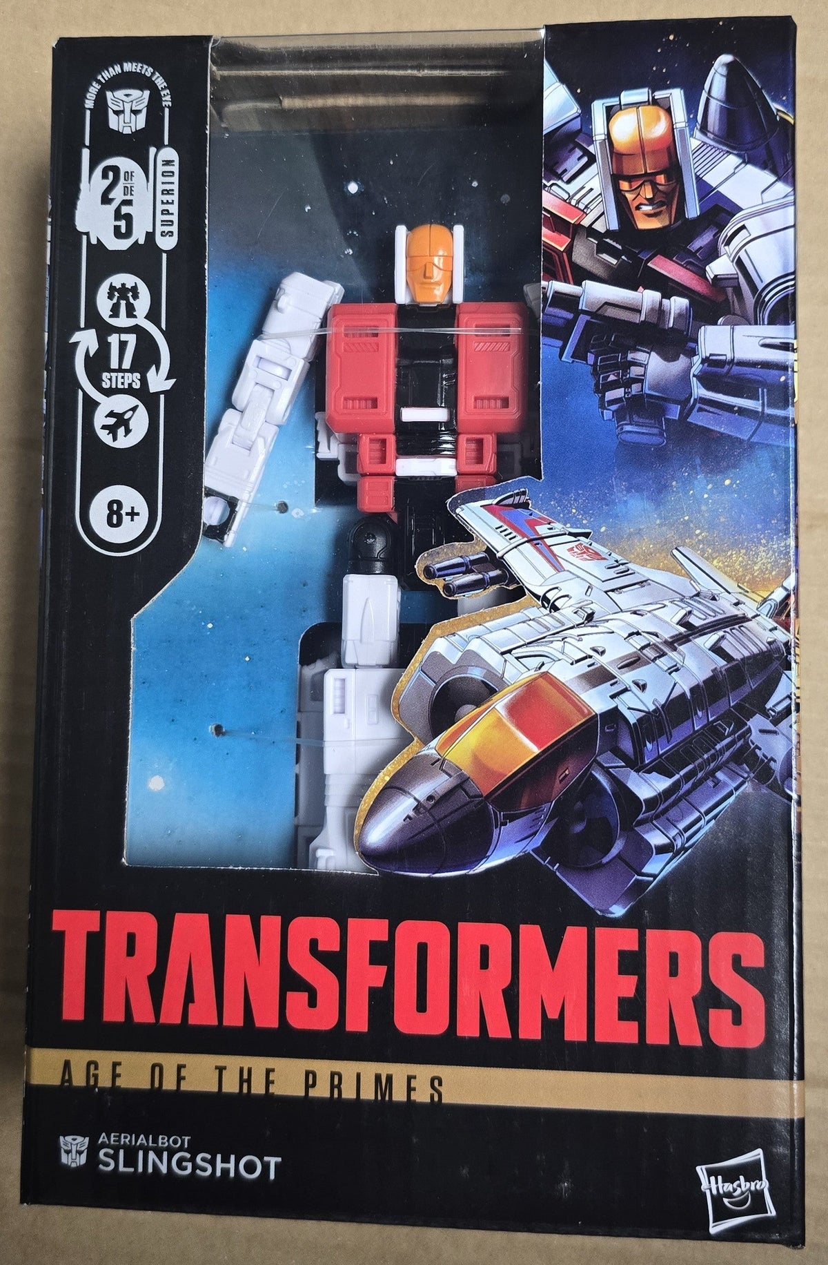 Transformers Age of the Primes Deluxe Class Aerialbot Slingshot Action Figure