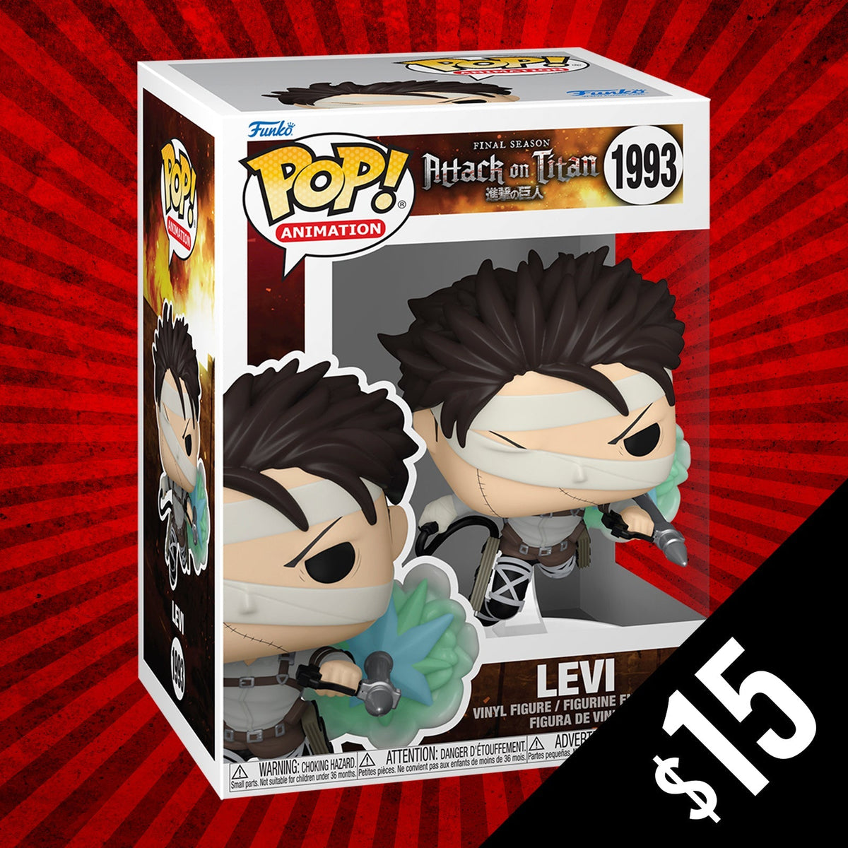 Pre-Order: Funko Pop! Attack On Titan S7: Levi #1993