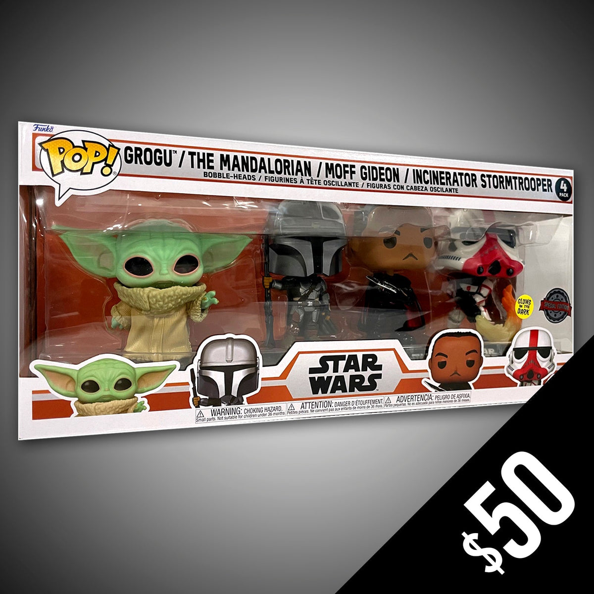 Funko Pop! Star Wars: Mandalorian 4-Pack