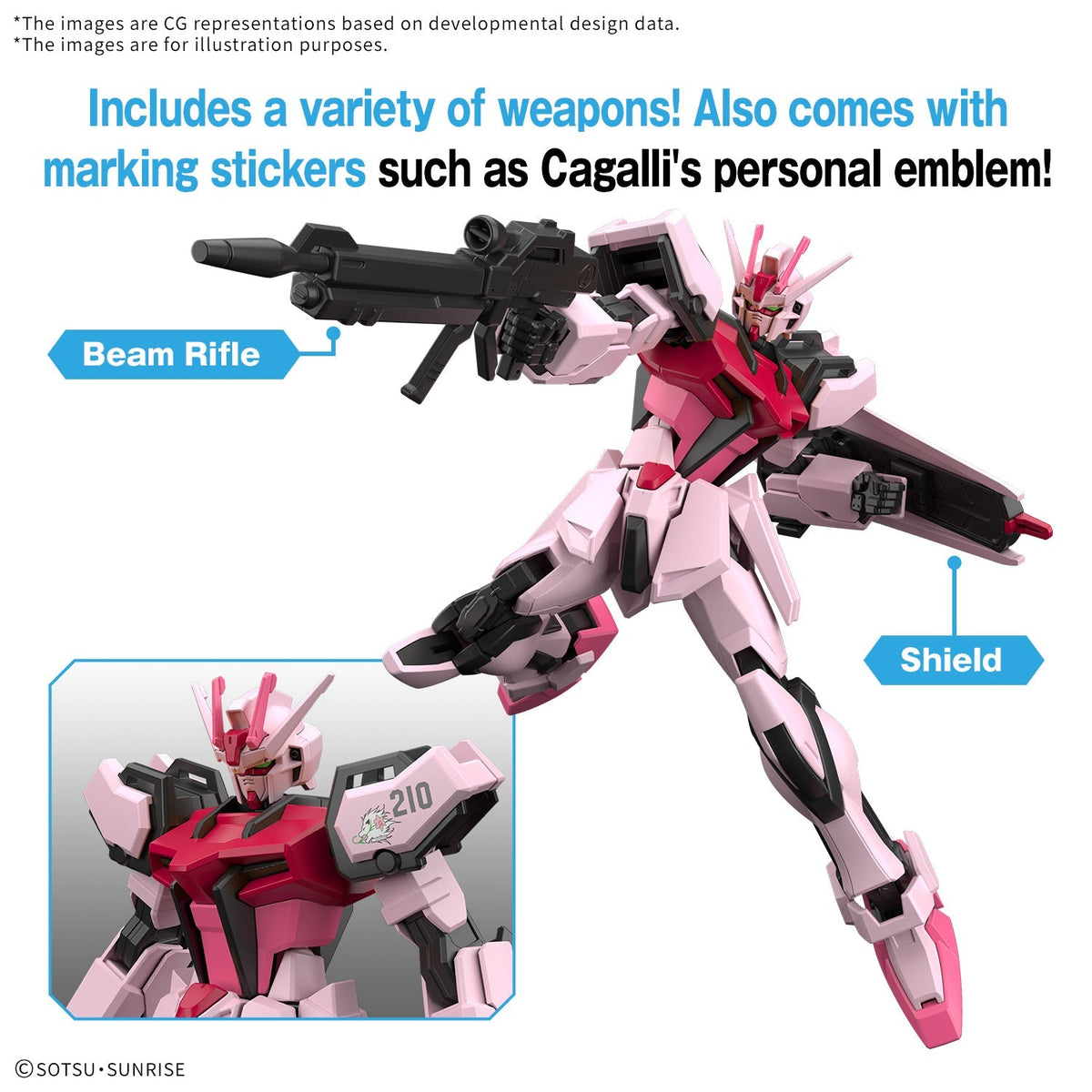 Gundam 1/144 EG Entry Grade MBF-02 Strike Rouge Model Kit