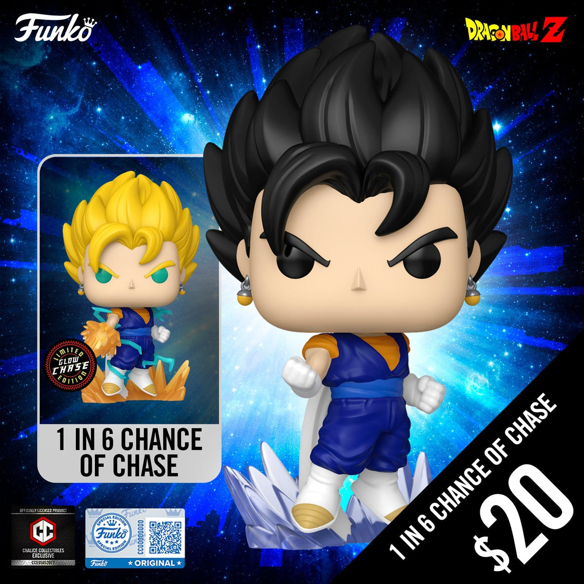 Funko Pop! Chalice Exclusive Dragon Ball Z: Vegito #2218 (1 in 6 chance of Chase)