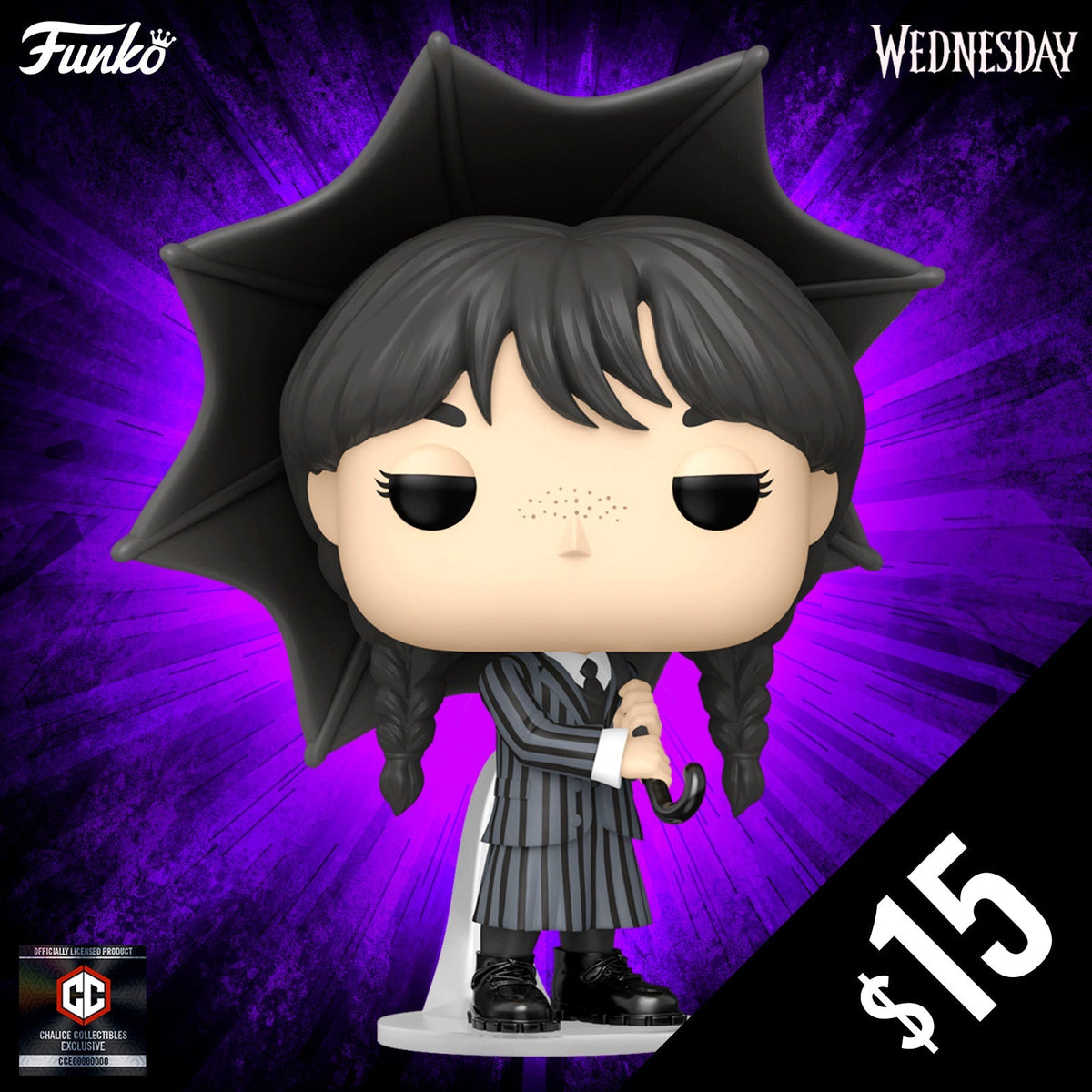 Funko Pop! Chalice Collectibles Exclusive: Wednesday Addams With Umbrella