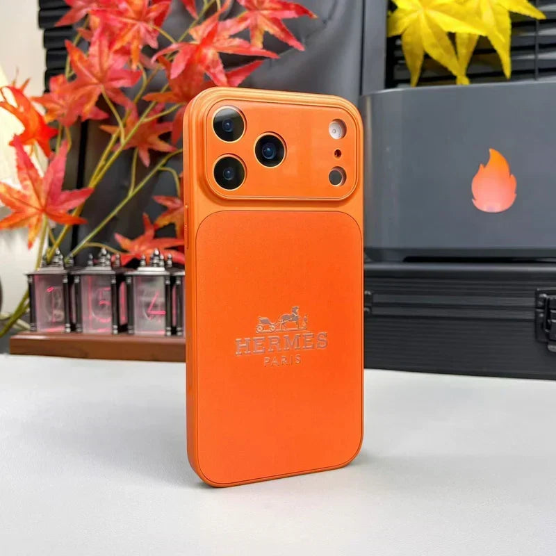HRM Leather Case with Bold Graphic Typography for iPhone 14-18 Pro & Pro Max