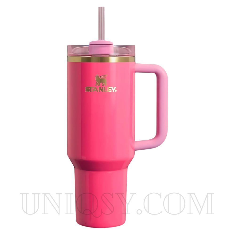 The Quencher 40 OZ Stanley Neon Flowstate Tumbler