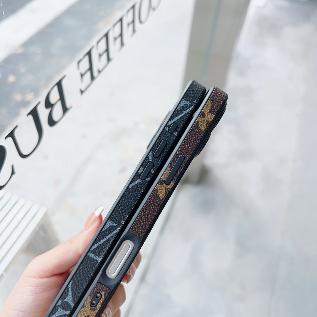 Louis Vuitton Case inspired classic leather for iPhone 13-18 Pro & Pro Max