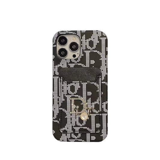 Fashion Lady Case with Card Holder for iPhone 12-18 Pro & Pro Max