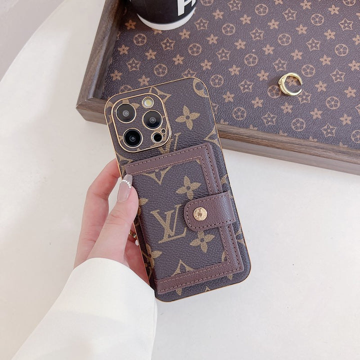 Luxury Classic Case with Card holder for iPhone 12-18 Pro & Pro Max
