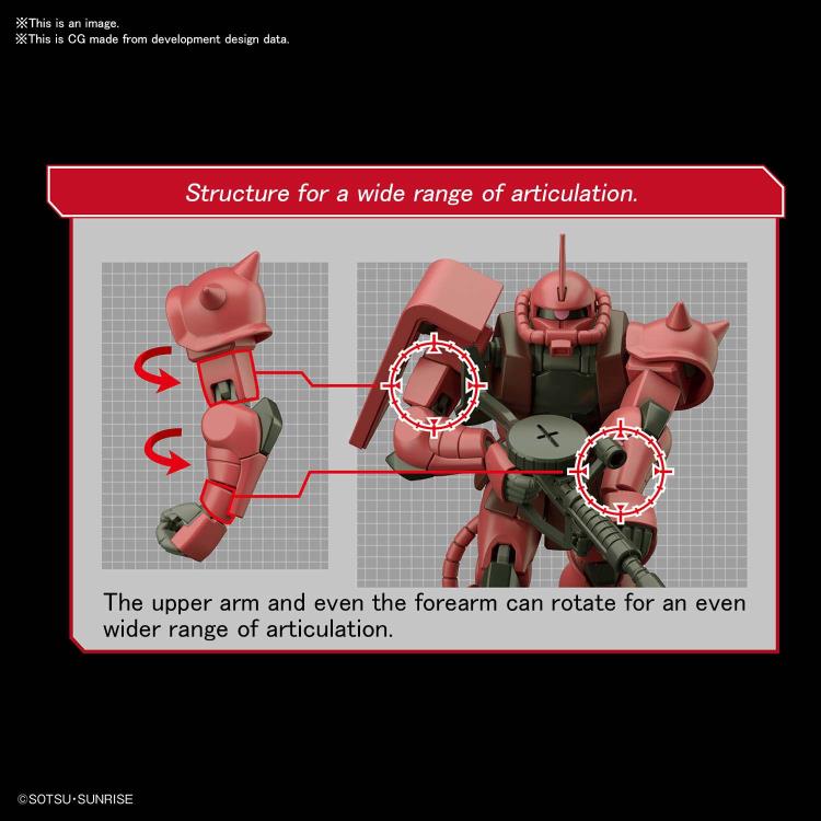 Gundam 1/144 HGUC #234 Gundam 0079 MS-06S Char's Zaku II (Revive Ver.) Model Kit