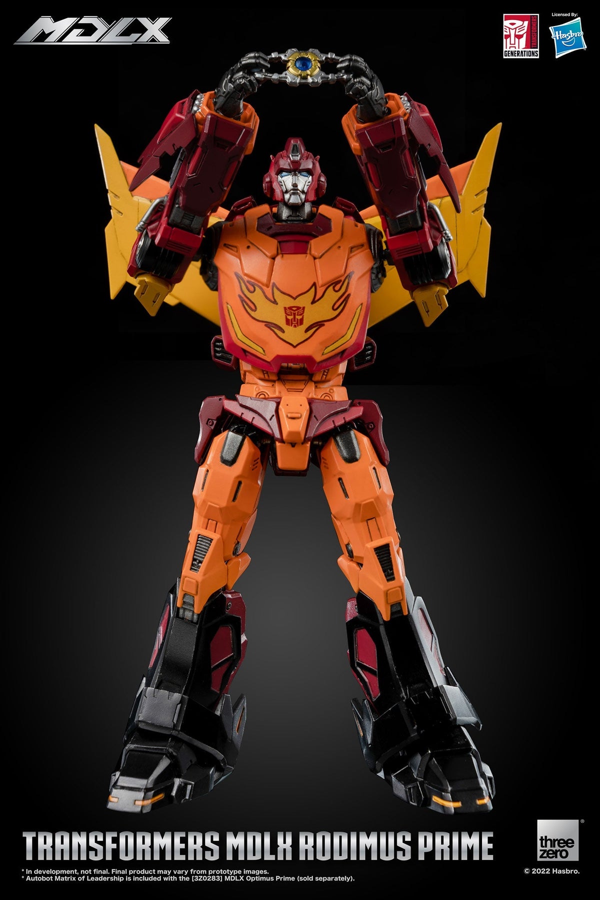 ThreeZero Transformers Rodimus Prime MDLX Scale Figure