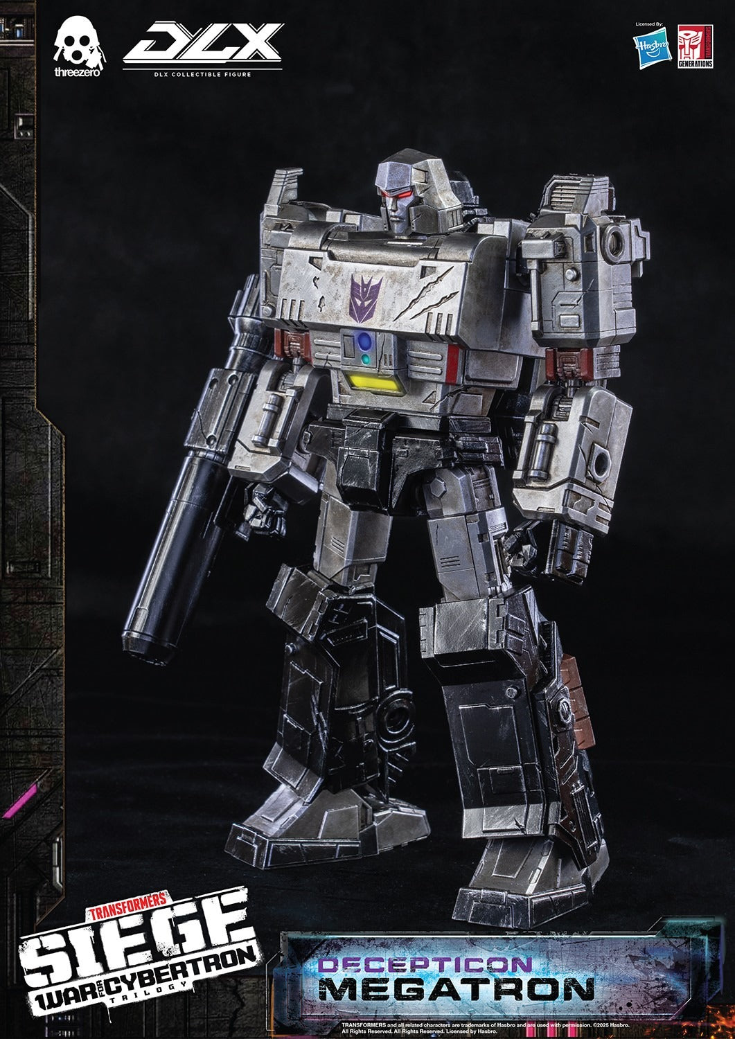 ThreeZero Transformers War for Cybertron Trilogy Megatron DLX Scale Figure