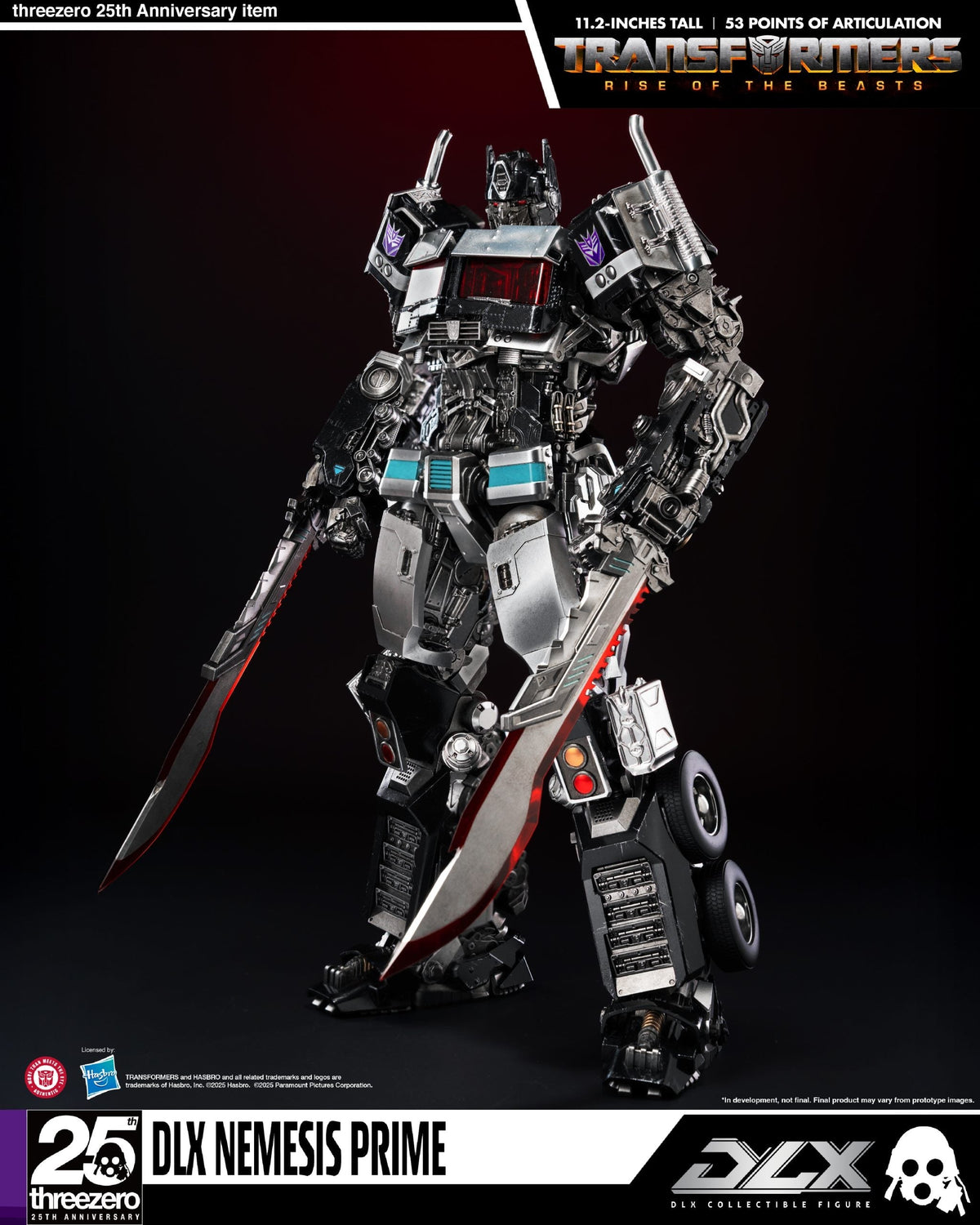 ThreeZero Transformers: Rise of the Beasts Nemesis Prime DLX Action Figure
