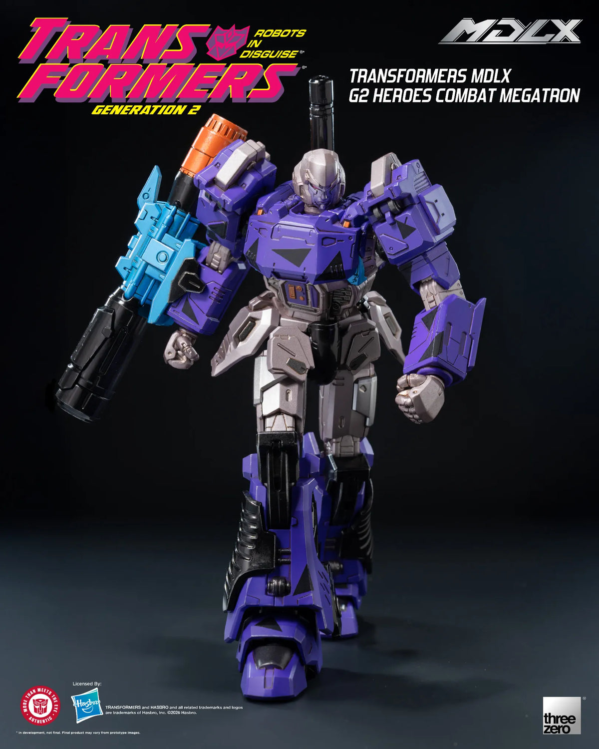 SDCC 2026 ThreeZero Transformers G2 Heroes Combat Megatron MDLX Action Figure Exclusive
