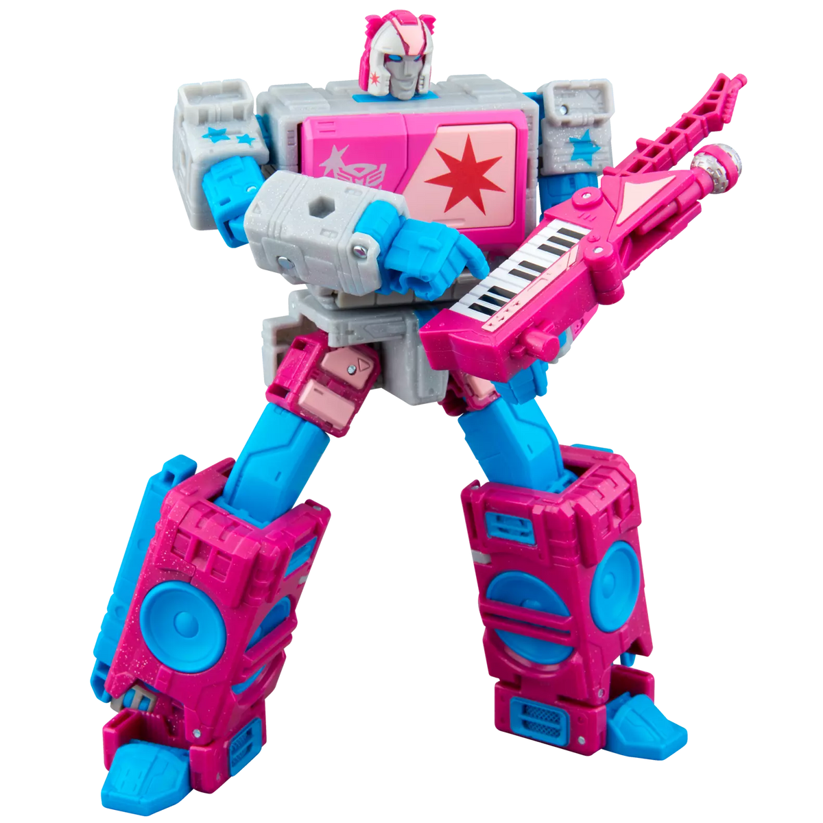 SDCC 2026 Transformers Jem and the Holograms Autobot Blaster & KP Glit, KP Sundor, and KP Rosanna Action Figure Exclusive