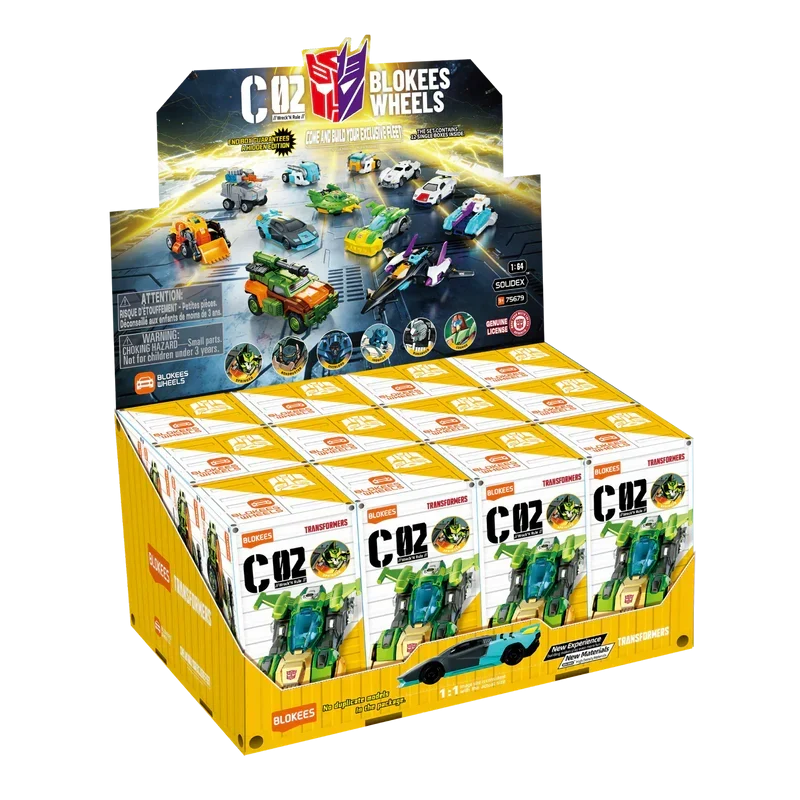Blokees Transformers Model Kits Blokees Wheels C02 Wreck N Rule Box Trading Figure Set of 12