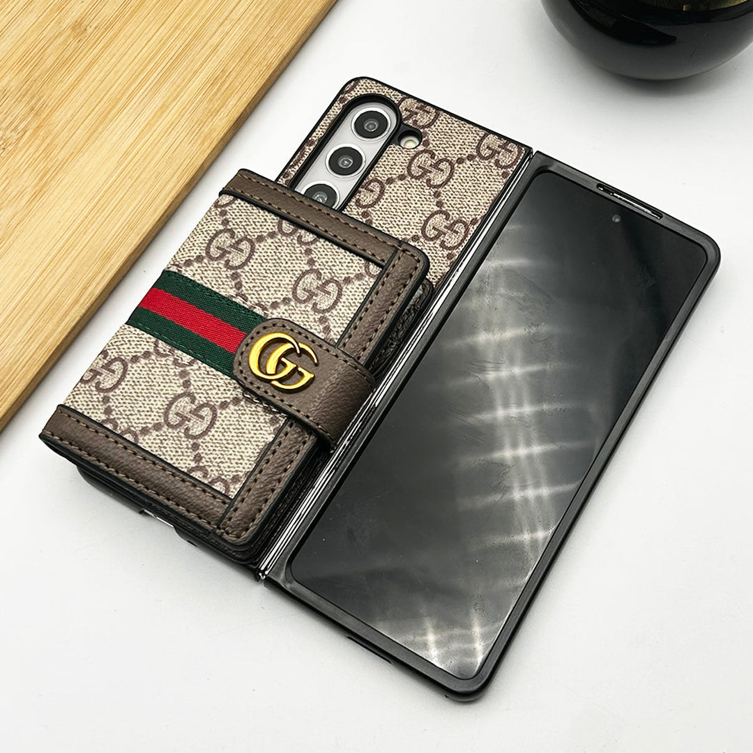GG Luxury Wallet Case for Samsung Z Fold 3-7