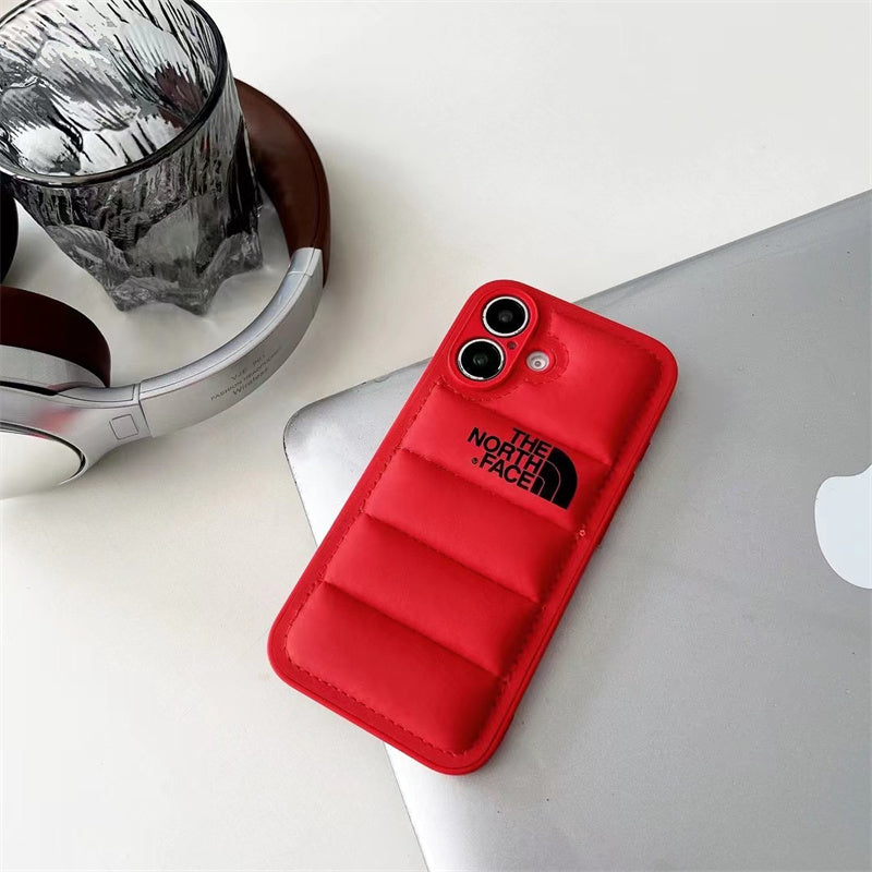 Luxury Fashion Leather the North Face Phone Case For iPhone 14-18 Pro & Pro Max