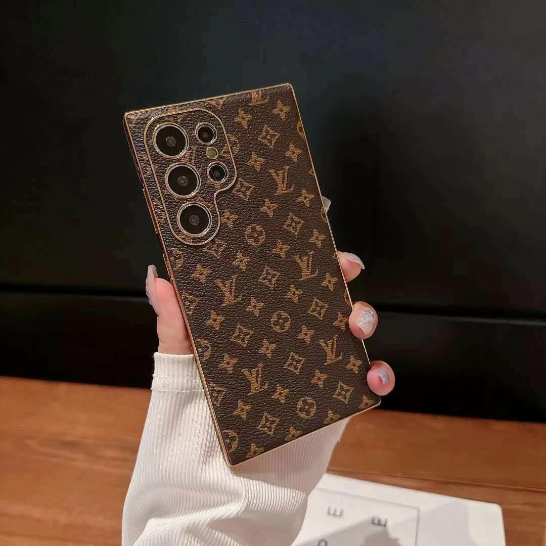 Luxury Monogram Square Trunk Case for Samsung Galaxy S22-S25