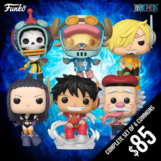 Pre-Order: Funko Pop! One Piece S12: Complete set of 6 Commons