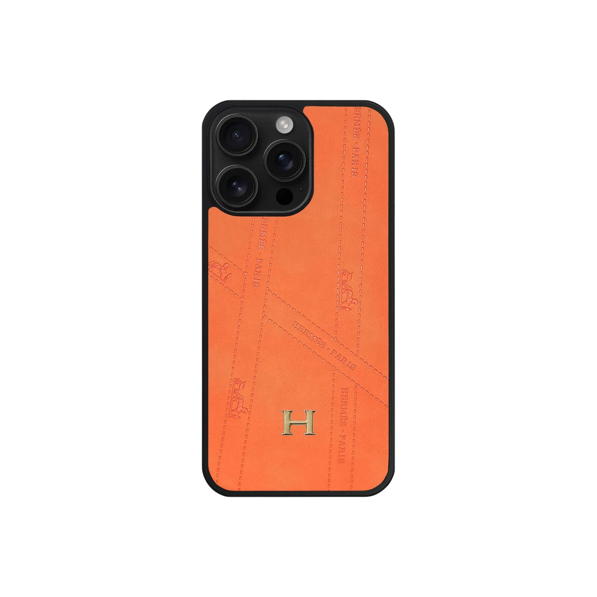 HRM Leather Minimalist Case with Contrast Border