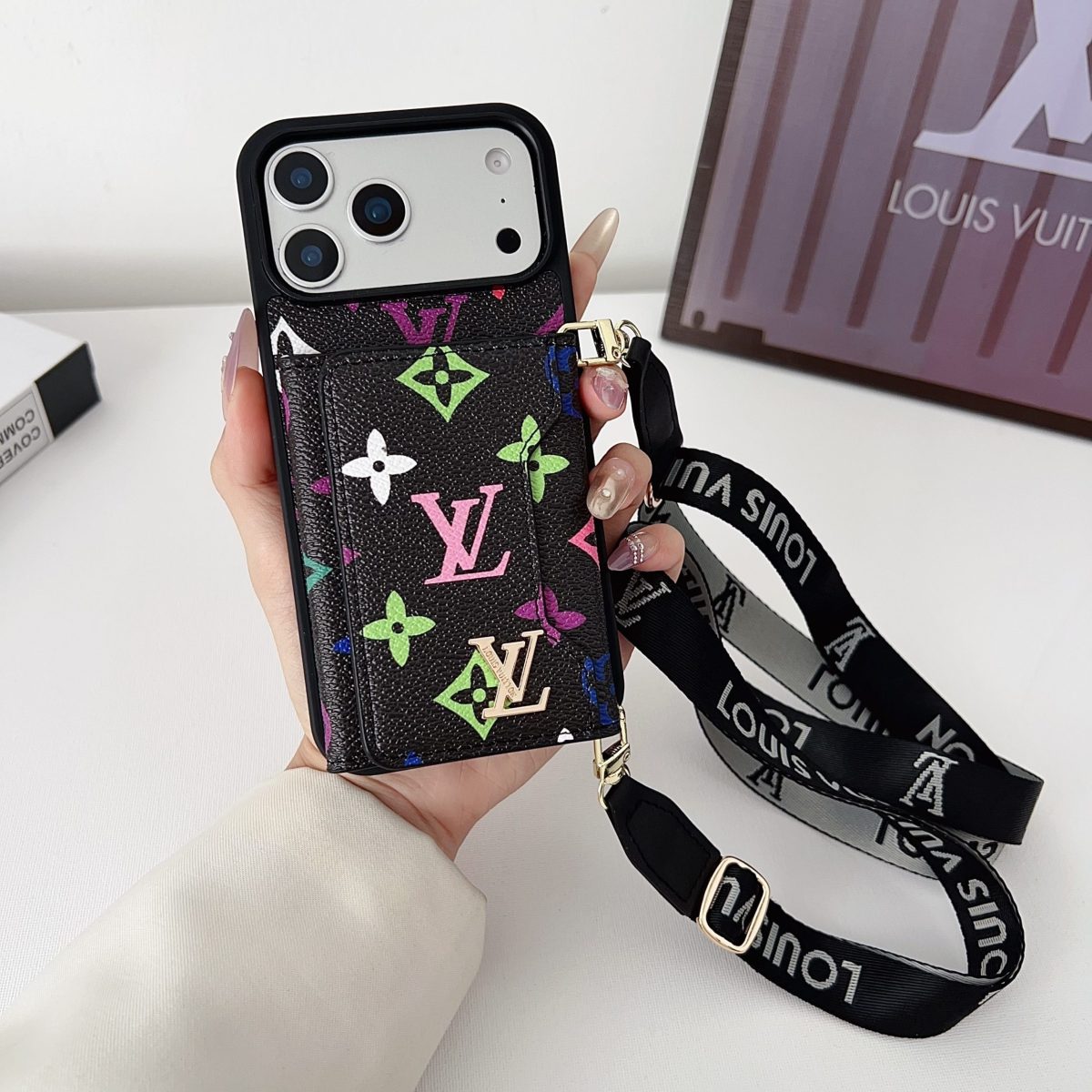 Luxury Leather Wallet Card Holder Phone Case For iPhone 13-17