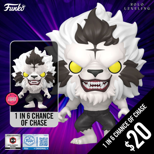 Pre-Order: Funko Pop! Chalice Exclusive: Solo Leveling S2: Baek Yoonho - Silver Mane #2273 (1 in 6 chance of Chase) (PR)