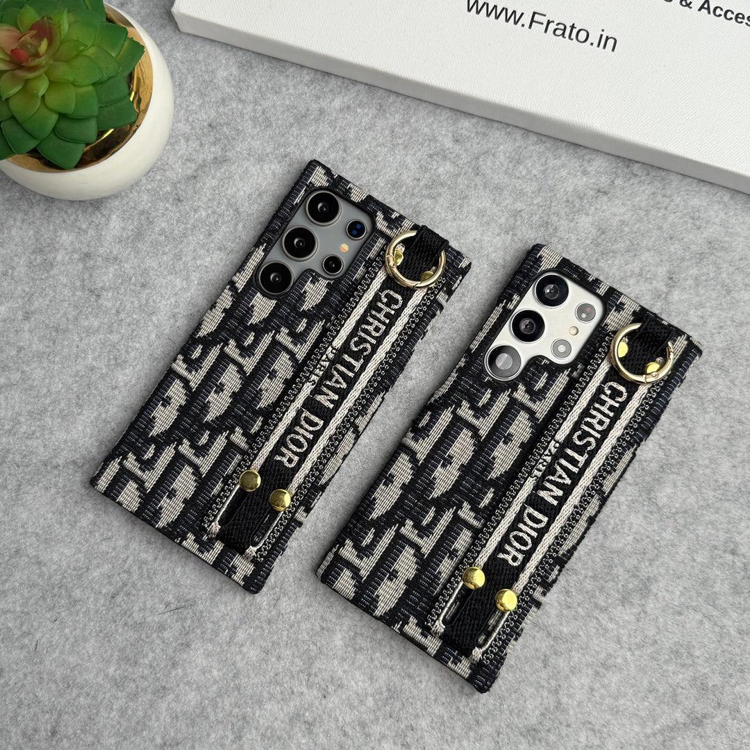 Luxury Brand Belt Pattern Case for Samsung Galaxy S22-S26 Series