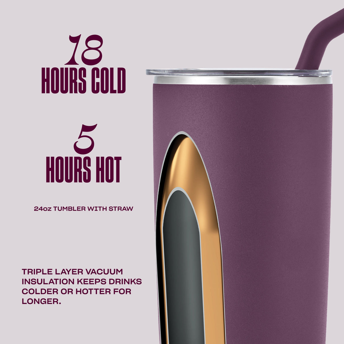 Tumbler with Straw | 24oz