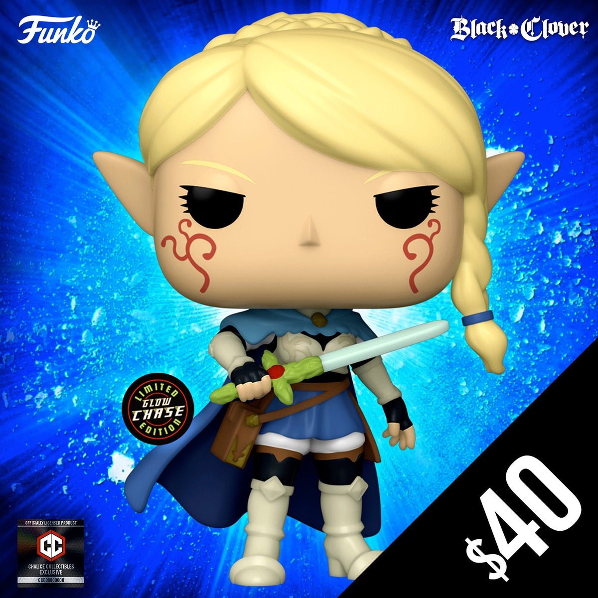 Funko Pop! Chalice Collectibles Exclusive: Black Clover: Charlotte #1155 (CHASE)
