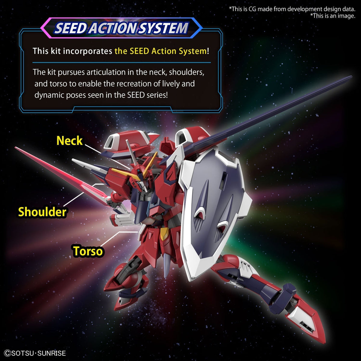Gundam 1/144 HGUC #244 HGCE Seed Freedom STTS-808 Immortal Justice Gundam Model Kit