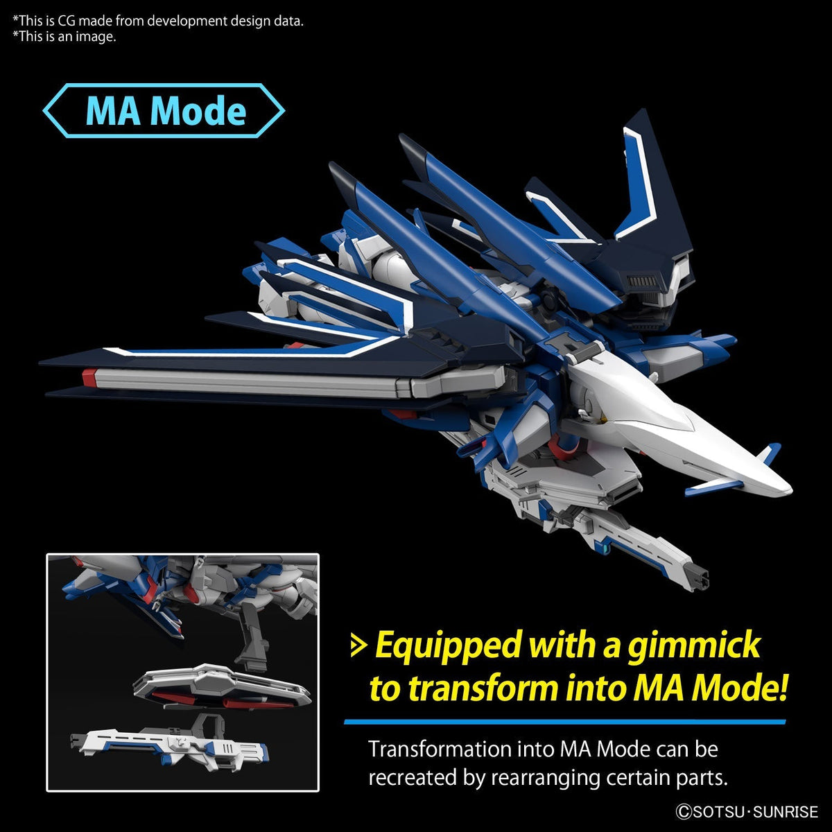 Gundam 1/144 HGUC #243 HGCE Seed Freedom STTS-909 Rising Freedom Gundam Model Kit