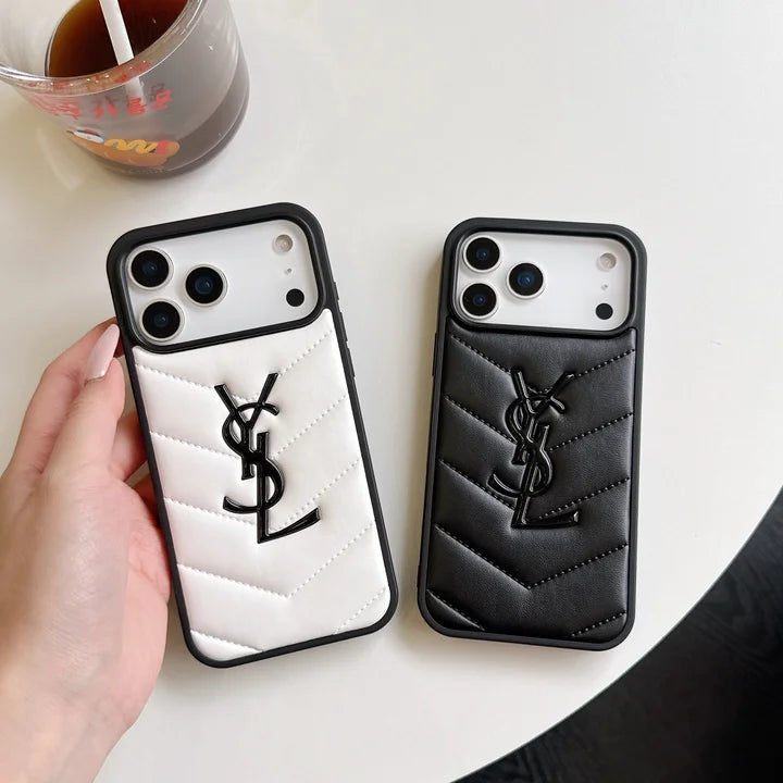 Luxury YSL Phone Case for iPhone 13-18 Pro & Pro Max