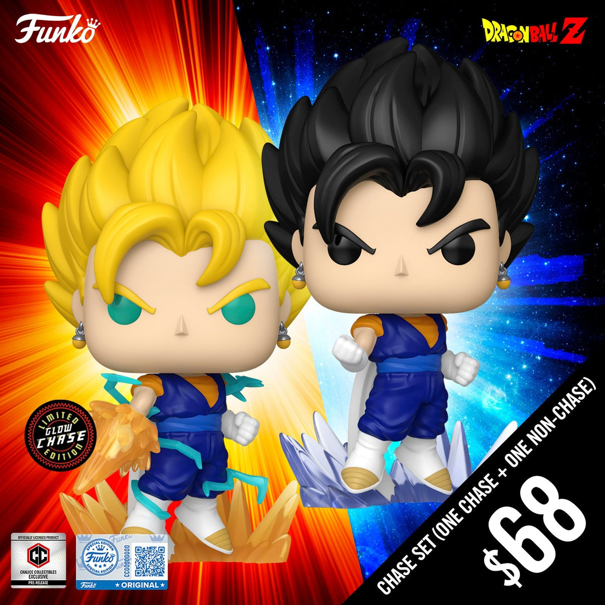 Pre-Order: Funko Pop! Funko Pop! Chalice Exclusive Dragon Ball Z: Vegito #2218 (Chase plus Non-Chase) (PR)